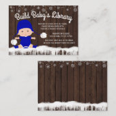 Boys Bring a Book Baby shower Kaarten (Voorkant / Achterkant)