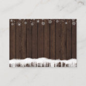 Boys Bring a Book Kaarten Rustieke Houten Sneeuwvl (Achterkant)