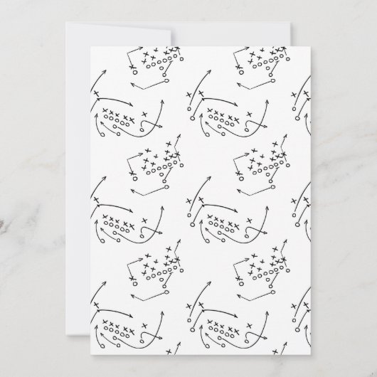 Boys Brown Playoff en Football Baby shower Kaart (Achterkant)