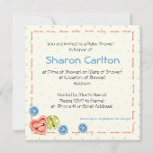 Boys, Buttonnen en Beren Baby shower Kaart (Achterkant)