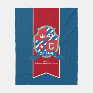 Boys Callum of letter C, wat grijze deken betekent