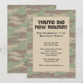 Boys Camo Army Kaart (Voorkant / Achterkant)