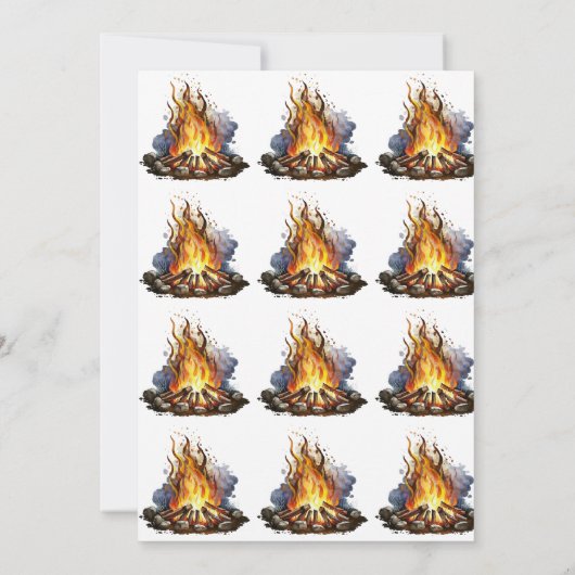 Boys Camping Adventure Birthday Uitnodiging (Achterkant)