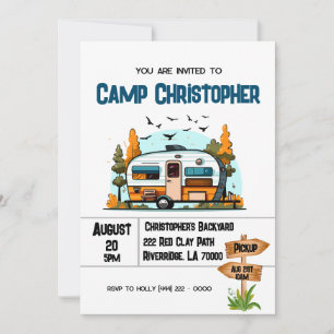 Boys Camping Avontuur Verjaardag Slaperparty