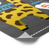 Boys Chalkboard Safari Poster van Mijlsteen (Hoek)