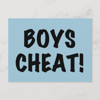 Boys Cheat Briefkaart