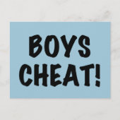 Boys Cheat Briefkaart (Voorkant)