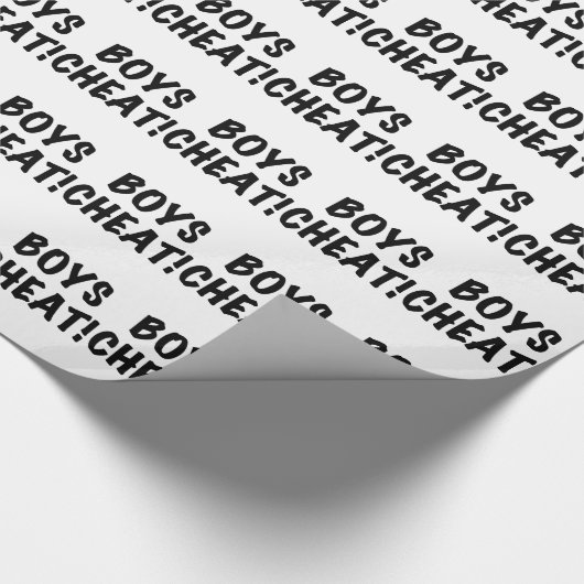 Boys Cheat Cadeaupapier (Hoek)