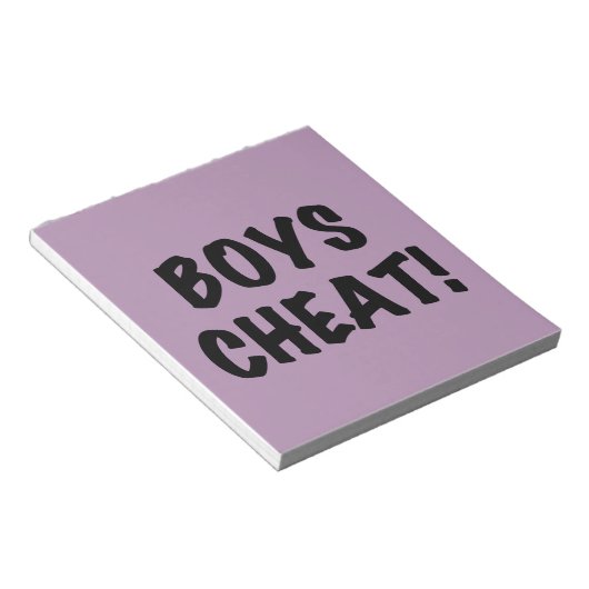 Boys Cheat Notitieblok (Schuin)