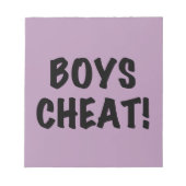 Boys Cheat Notitieblok (Voorkant)