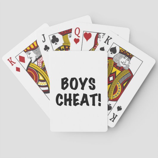 Boys Cheat Pokerkaarten (Achterkant)