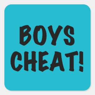 Boys Cheat Vierkante Sticker