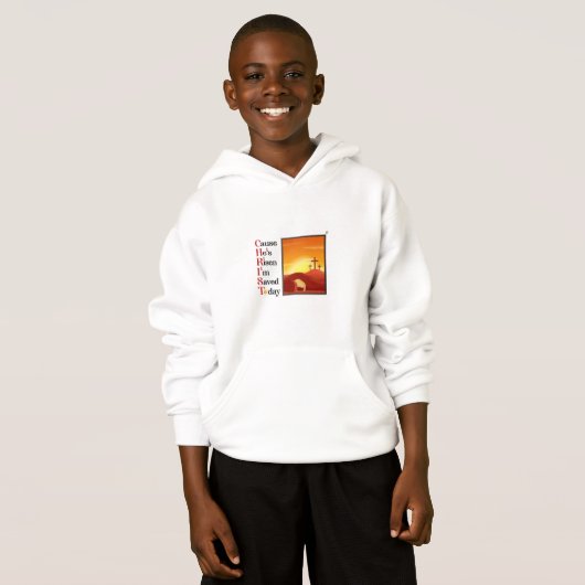Boys Christ Afkorting Hoodie (Voorkant volledig)