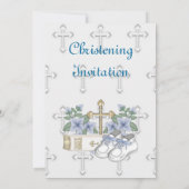 Boys Christening Shoes Kaart (Achterkant)