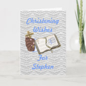 Boys Christenings Book Kaart (Voorkant)