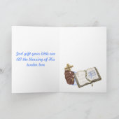 Boys Christenings Book Kaart (Binnen)