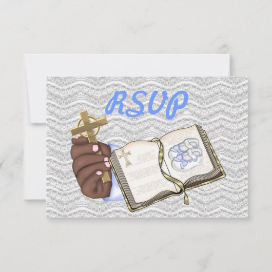 Boys Christenings Book Kaart (Achterkant)