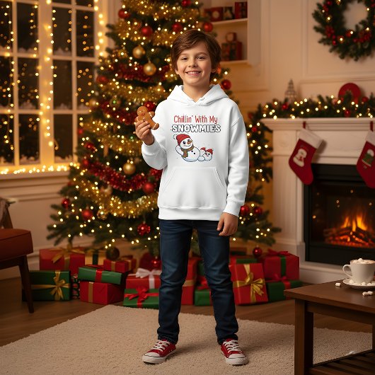 Boys Christmas T-Shirt | Cute Snowman Design