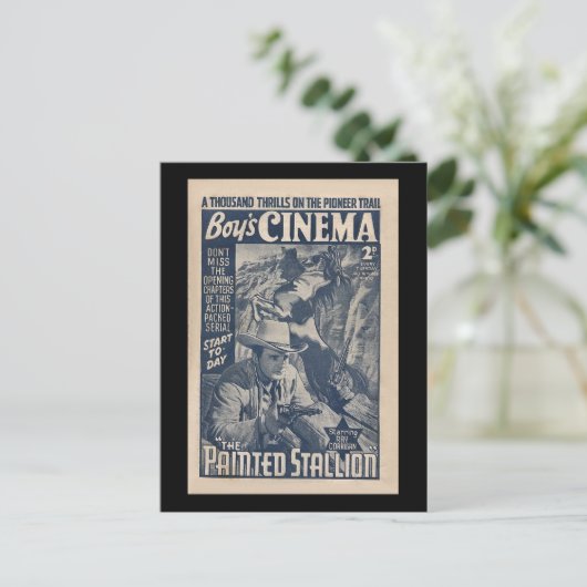 Boys Cinema 1938 - The Painted Stallion Briefkaart (Staand voorkant)