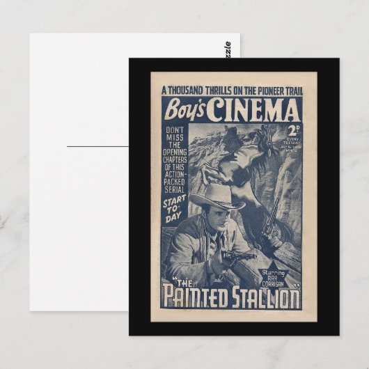 Boys Cinema 1938 - The Painted Stallion Briefkaart (Voorkant / Achterkant)