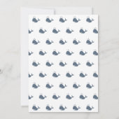 Boys Classic Square Photo Simple Birth Aankondiging (Achterkant)