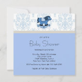 Boys Clothesline Baby shower Kaart (Achterkant)