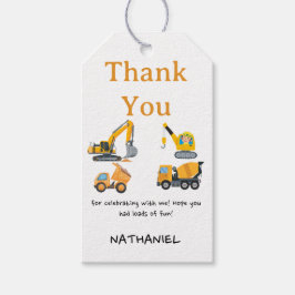 Boys Construction Birthday Party Theme Cadeaulabel