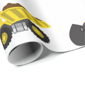 Boys Construction Birthday Party Theme Cadeaupapier (Rol Hoek)