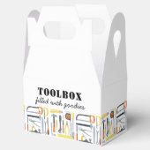 Boy's Construction Builder Toolbox Verjaardag Bedankdoosjes (Geopend)