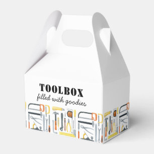 Boy's Construction Builder Toolbox Verjaardag Bedankdoosjes