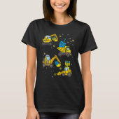 Boys Construction Vehicle Hanukkah Jewish Boys Kid T-shirt (Voorkant)