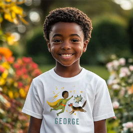 Boys Cool Action Superhero en Dog Kinder T-shirt