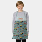 Boys Cool Blue Racing Car Kinder Schort (Gedragen)