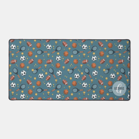 Boys Cool Sports Gaming Kinder Bureaumat (Voorkant)