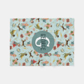 Boys Cool Superhero Pattern Monogram Naam Kinder Fleece Deken