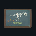 Boys Cool T-Rex Dinosaur Dig Kinderen Drievoud Portemonnee<br><div class="desc">Deze coole en moderne jongens portemonnee is voorzien van een t-Rex dinosaurus skelet. De portemonnee kan worden gepersonaliseerd met de naam van uw kind,  waardoor het het perfecte gepersonaliseerde geschenk is.</div>