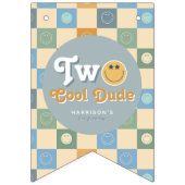 Boys Cute 2nd Birthday Milestone Photo  Vlaggetjes (Eerste vlag)