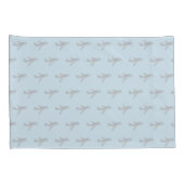 Boys Cute Airplane Travel met naam Kussensloop (Achterkant-Rechts)