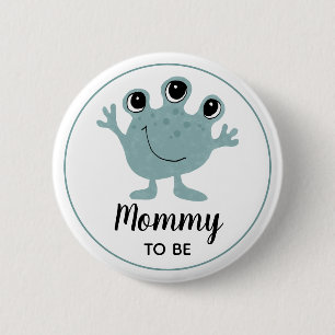 Boys Cute Alien mama om Baby shower te worden Ronde Button 5,7 Cm