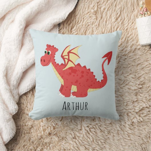 Boys Cute and Magical Red Welsh Dragon Kinder Kussen (Deken)