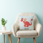 Boys Cute and Magical Red Welsh Dragon Kinder Kussen (Stoel)