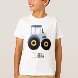 Boys Cute Blue Boerderij Tractor Cartoon Kinder T-shirt