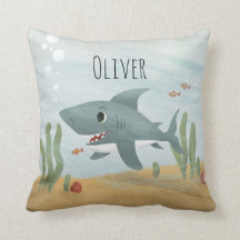 Boys Cute Blue Ocean Shark Kinder