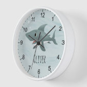 Boys Cute Blue Ocean Shark Kinder Nursery (Hoek)