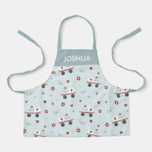 Boys Cute Blue Paramedic Ambulance Pattern Kinder