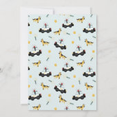 Boys Cute Blue Police Car Toddler Birthday Kaart (Achterkant)