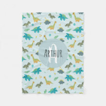 Boys Cute Blue T-Rex Oerwoud Dinosaur Pattern Kind