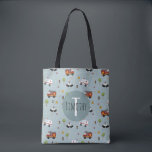 Boys Cute Blue Transport Pattern Kinder Tote Bag<br><div class="desc">Dit schattige blauwe aangepaste kinder canvas tas is voorzien van een transportpatroon voor noodvoertuigen, met een rode brandweerwagen, een politiewagen en een ambulance. Er is ook ruimte voor je om je jongens naam en monogram toe te voegen in een mooi lettertype, op een blauwe achtergrond. De perfecte aanvulling op je...</div>