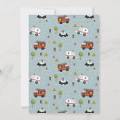 Boys Cute Blue Transport Toddler Birthday Kaart (Achterkant)