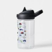 Boys Cute Blue Transport Train Car Kinder School Waterfles (Links)